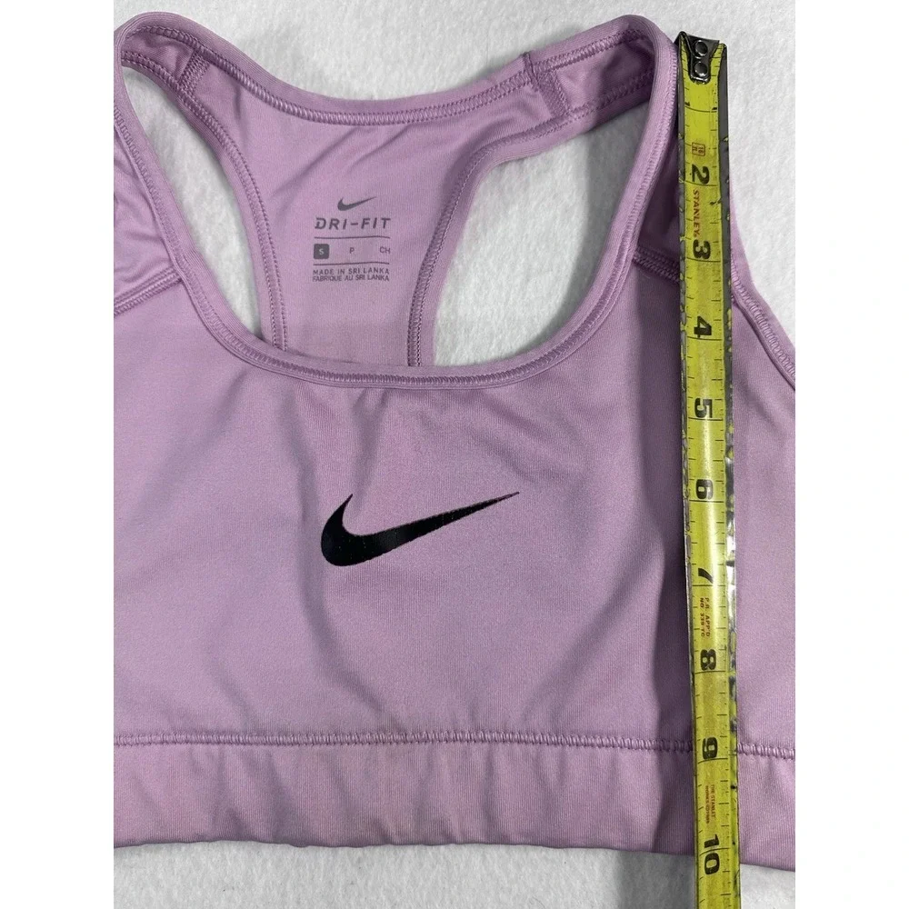Nike Women's Sports Bra Small Purple Dri-FIT Racerback Athletic Gym Training Top